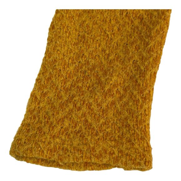 Altar'd State Cropped Sweater Mustard Yellow Long Sleeve V-Neck Pullover Large - Picture 7 of 9